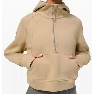 NWT Lululemon Oversized Scuba 1/2 Zip Hoodie Trench -XS/S